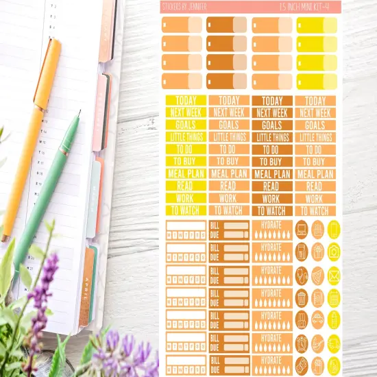 Bananas Planner Sticker Kit (for 7x9 vertical planners)&hellip; {2}