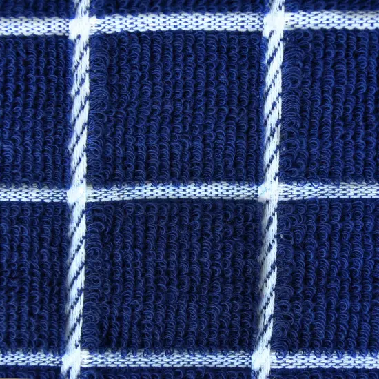 DII Polyester Cube Honeycomb Nautical Blue Square {2}