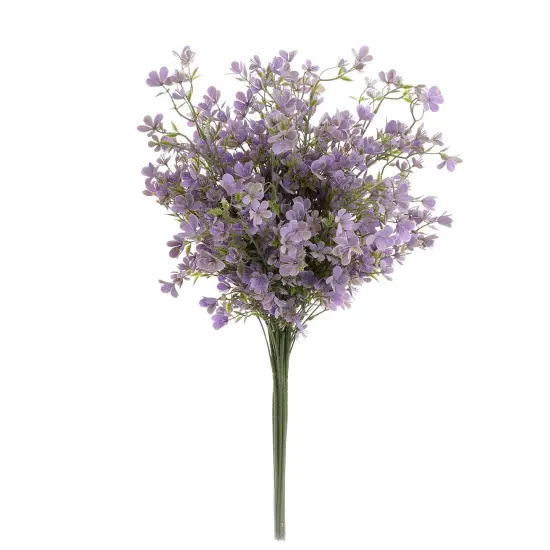 Grand Verde Forget-Me-Not Tall Artificial Flowers 29&rdquo; Long Stems Real-Touch Faux Bouquet, 5pcs Bundle Violet-Purple {1}