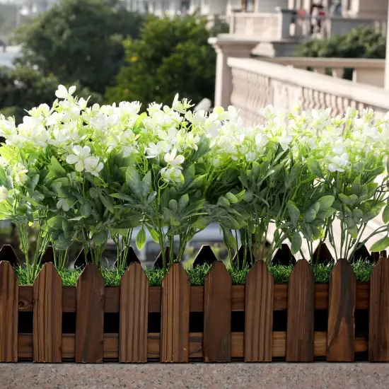 Grand Verde Wildflowers Artificial Flowers Real Touch Bouquets Faux Ranunculus Bulk Greenery, 10pcs White {6}