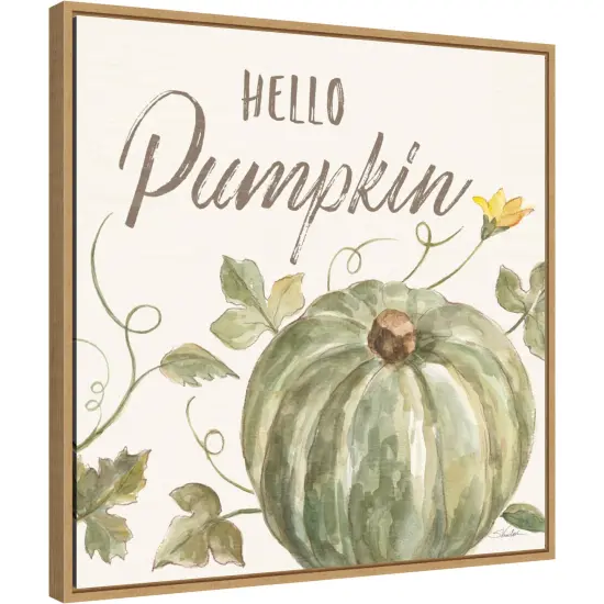 Happy Harvest VII by Silvia Vassileva 22-in. W x 22-in. H. Canvas Wall Art Print Framed in Natural {1}