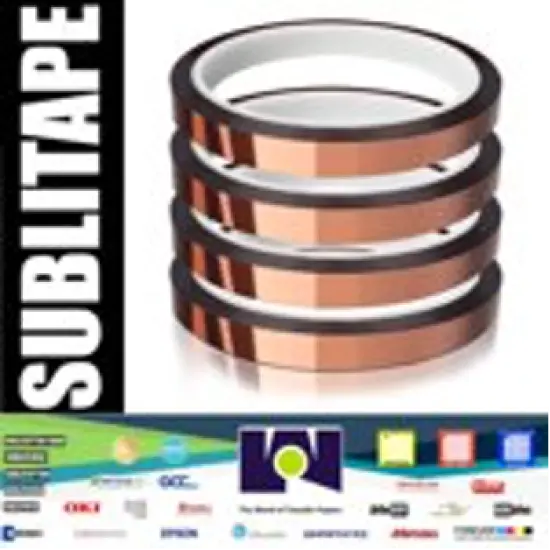 4 rolls Heat resistant tapes sublimation Press Transfer Thermal Tape 10mmx30m SUBLITAPE TAWNY {1}