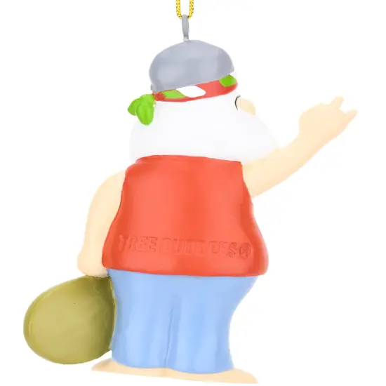 Hippie Santa Resin Christmas Ornament {4}