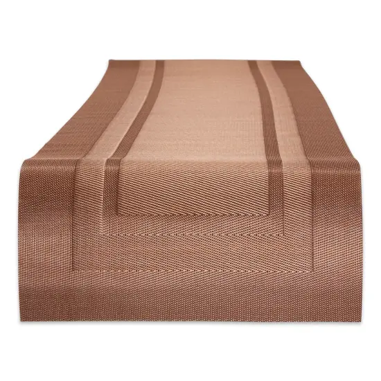 DII Cinnamon PVC Doubleframe Table Runner 14x72 {1}