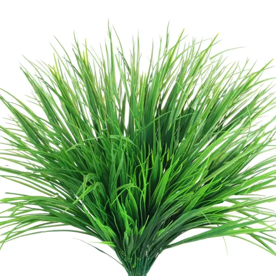 Grand Verde Wheat Grass Artificial Plants 20&rdquo; Tall Greenery Shrubs Faux Leaves UV-Resistant Real-Touch Plastic Fake Bush, Bulk 6pcs {1}