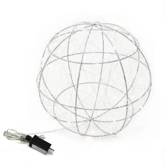 Perfect Holiday Large 120 LED Wire Ball Plug in Lights - Warm White {1}