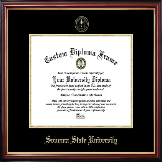 Sonoma State University Petite Diploma Frame {1}