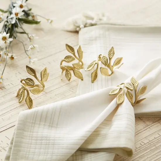 DII Gold Vine Napkin Ring (Set of 6) {3}