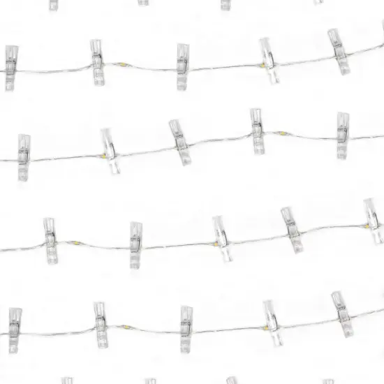 Perfect Holiday Photo Clip Silver Copper String Light - 15 LED {1}