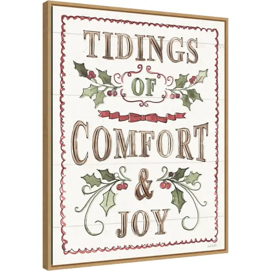 Soft Season VIII by Anne Tavoletti 23-in. W x 28-in. H. Canvas Wall Art Print Framed in Natural {1}