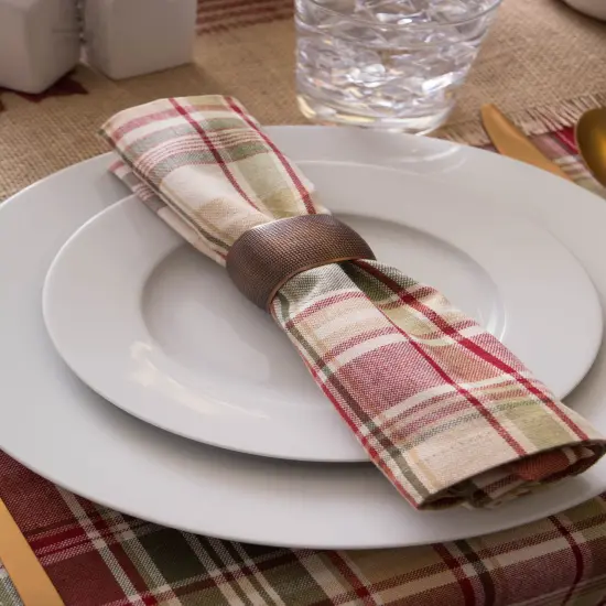 DII Give Thanks Plaid Napkin (Set of 6) {2}