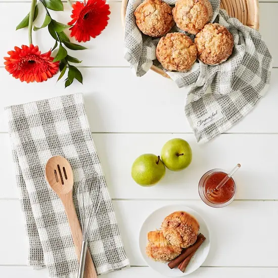 DII Metal Basket Black-Gold Handles Rectangle Small 13x6x7 {4}