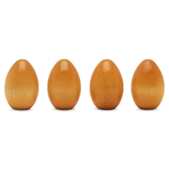 Wooden Eggs 2 inch, Varnished, Easter Ornaments |Woodpeckers {1}