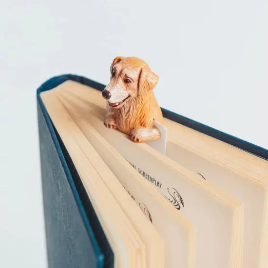 Golden Retriever Bookmark, Dog Lover Gifts, Cute Pet Bookmark, Handmade Bookmark Quotes, Christmas Gift for Her {2}