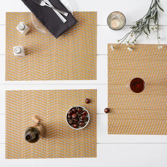 DII Verano Stripe Tablecloth 52x52 {3}