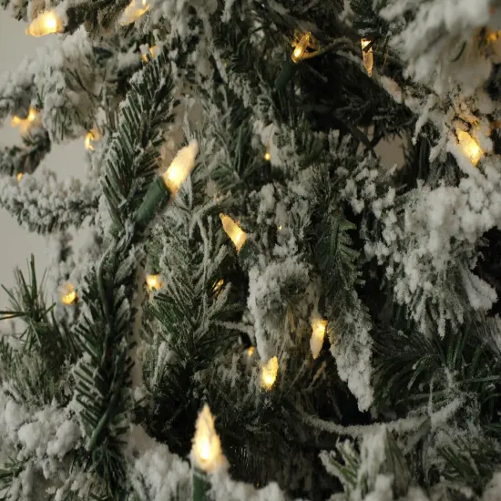 Perfect Holiday Christmas Tree Heavy Flocked Slim {4}