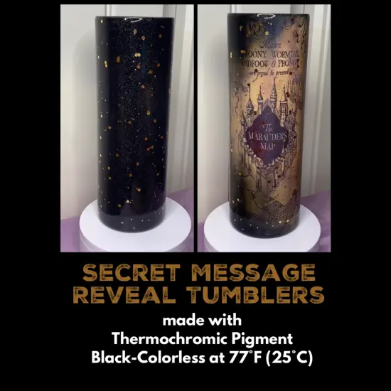 Color Changing Powder Pigment Thermochromic Temperature Heat Sensitive Black colorless 77&deg;f {3}