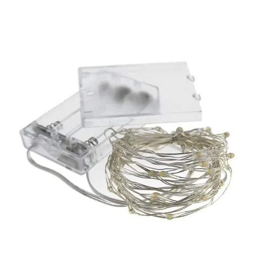 Perfect Holiday 100 LED Copper Battery String Light White {4}