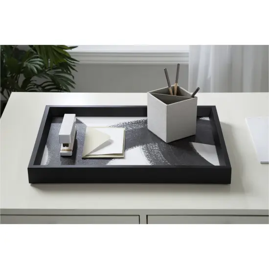 Amanti Art Decorative Wood Tray 13"x19" featuring 'Formation I' by Urban Road by Urban Road Framed Art Print {1}