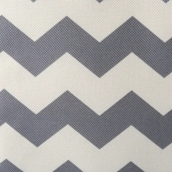 DII Polyester Bin Chevron Gray Trapezoid Large {4}