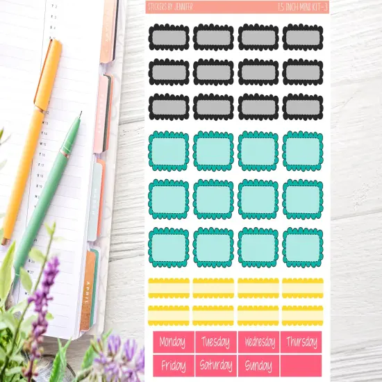 Birthday Planner Sticker Kit (for 7x9 vertical planners) {3}