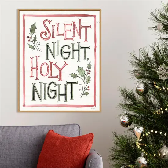 Soft Season X by Anne Tavoletti 23-in. W x 28-in. H. Canvas Wall Art Print Framed in Natural {4}