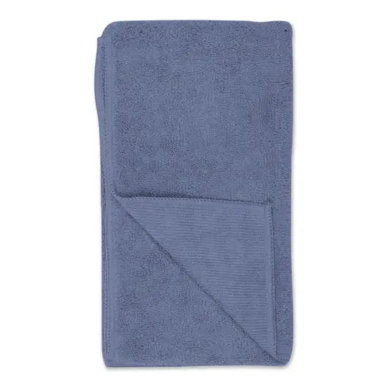 DII Stonewash Blue Embroidered Paw Small Pet Towel (Set of 3) {2}