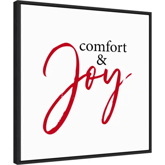 Comfort and Joy by Amanti Art Portfolio 22-in. W x 22-in. H. Canvas Wall Art Print Framed in Black {1}