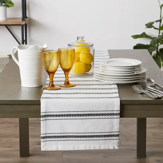 DII Beach House Stripe Print Outdoor Tablecloth {2}