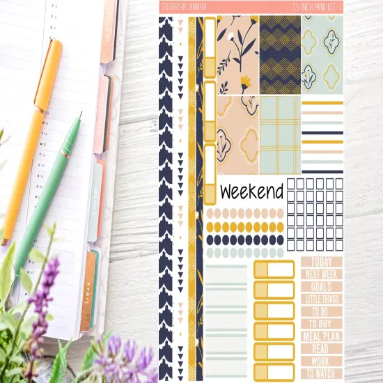 Boho Planner Sticker Kit (for 7x9 vertical planners)&hellip; {1}