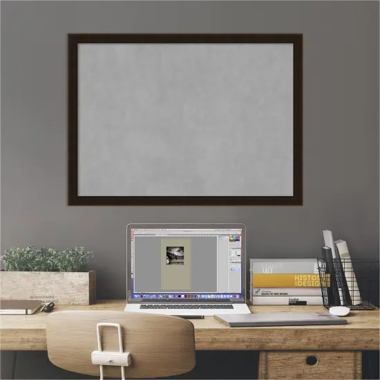 Magnetic Boards, Home Office Boards (30x22 in.) Espresso Brown Framed Organization Boards {5}