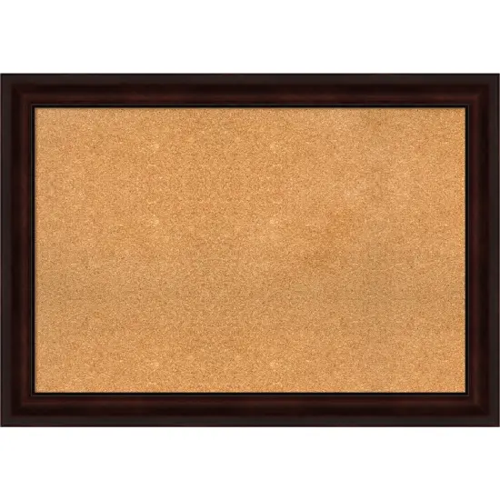 Cork Board, Coffee Bean Brown Frame - Bulletin Board, Organization Board, Pin Board {1}