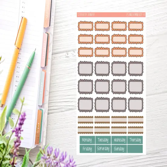 Autumn Rain Sticker Kit (for 7x9 vertical planners)&hellip; {4}