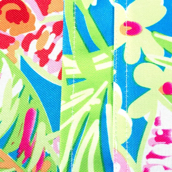 DII Gray Floral Outdoor Rug 5 Ft Round {2}