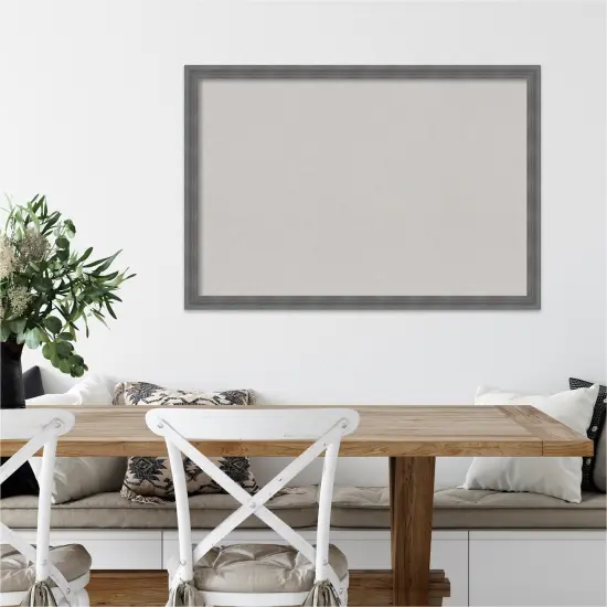 Cork Board, Dixie Blue Grey Rustic Wood Frame - Bulletin Board, Organization Board, Pin Board Grey Cork {4}