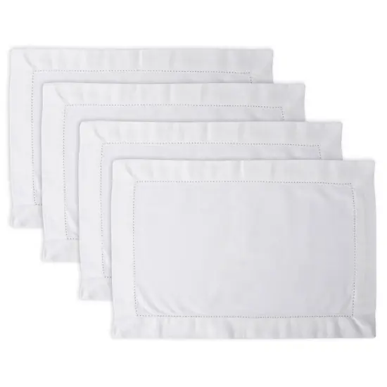 DII Off White Hemstitch Placemat (Set of 4) {1}