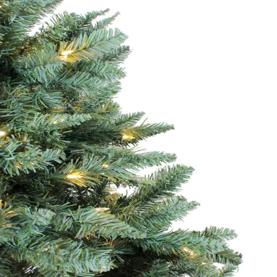 Perfect Holiday Pre-lit Spruce Christmas Tree with Metal Stand Green {3}