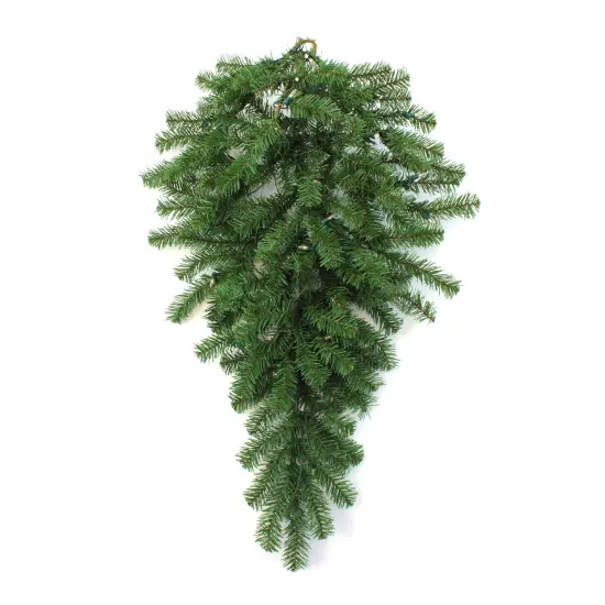 Perfect Holiday 36" Pre-Lit Classic Pine Teardrop {2}