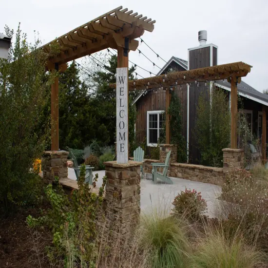 Rustic Farmhouse 5ft Vertical Front Porch Welcome Sign White {2}