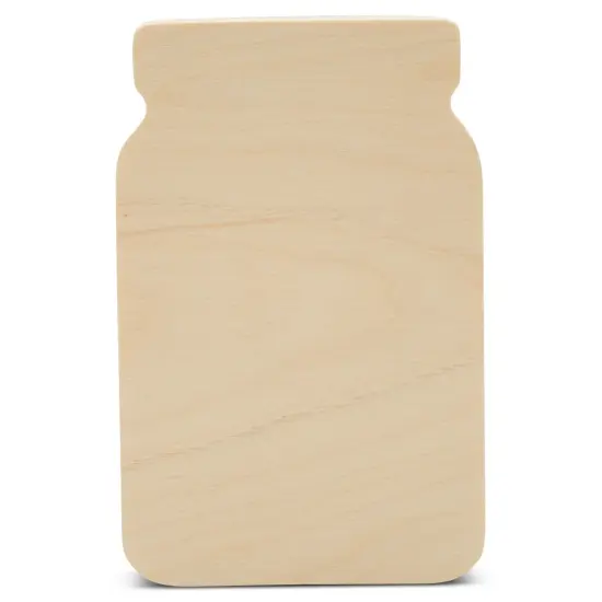 Chunky Wooden Mason Jar Cutout 4", Spring Tiered Tray Decor/Crafts | Woodpeckers {1}