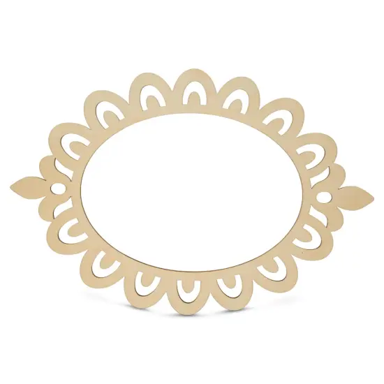 Oval-shaped Wooden Picture Frames, 7-7/16" by 11", 3/16" Thick | Woodpeckers {1}