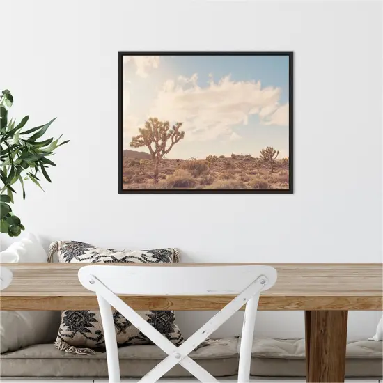 Sunshine and Joshua Trees by Myan Soffia Canvas Art Framed {7}