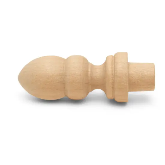 Wood Finials, 2-7/16 inch for Crafting & DIY Dcor |Woodpeckers {3}