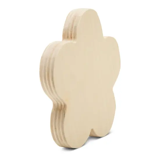 Flower Tiered Tray Decor 4", Chunky Blank Wood Shape for Crafts | Woodpeckers {2}