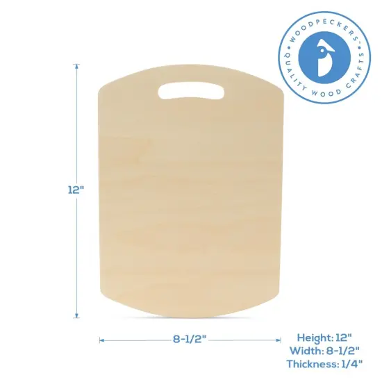 Wooden Cutting Board Shapes, Multiple Sizes Available, with Rounded Edges, for Kitchen & Decor | Woodpeckers {4}