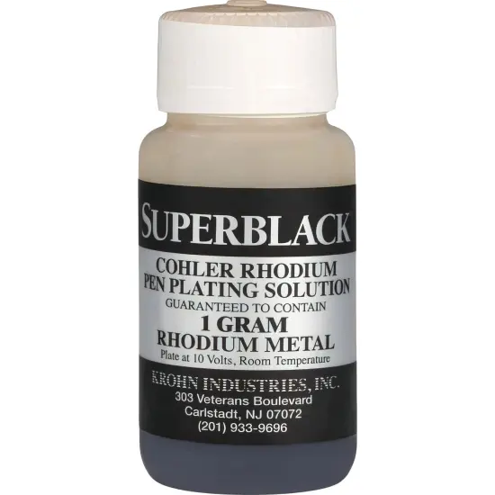 SuperBlack Rhodium Pen Plating Solution Jewelry Making {1}