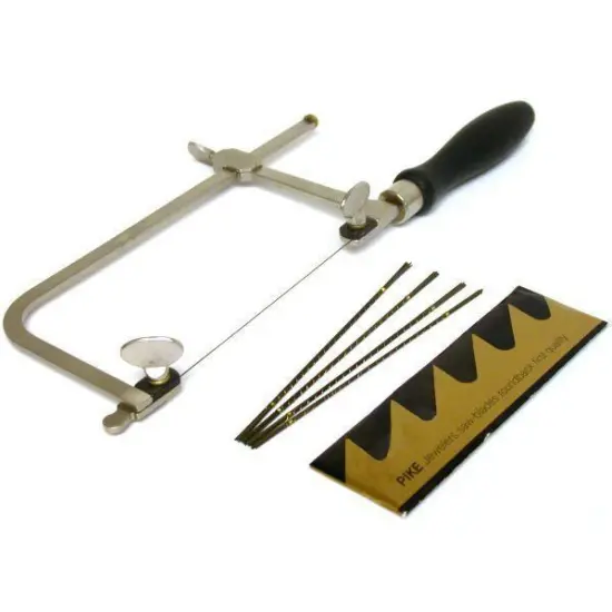 Jewelers Adjustable Saw Fram & 48 Swiss Pike Blades {1}