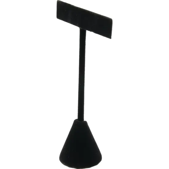 6 Black Velvet Earring T Stand Showcase Displays 4.75" {4}