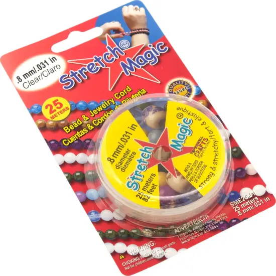Stretch Magic Beading Cord - 0.8mm - Clear - 25m - Making Elastic Bracelets {2}