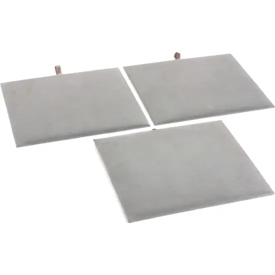 3 Jewelry Display Pad Tray Insert Gray Velvet Showcase {1}